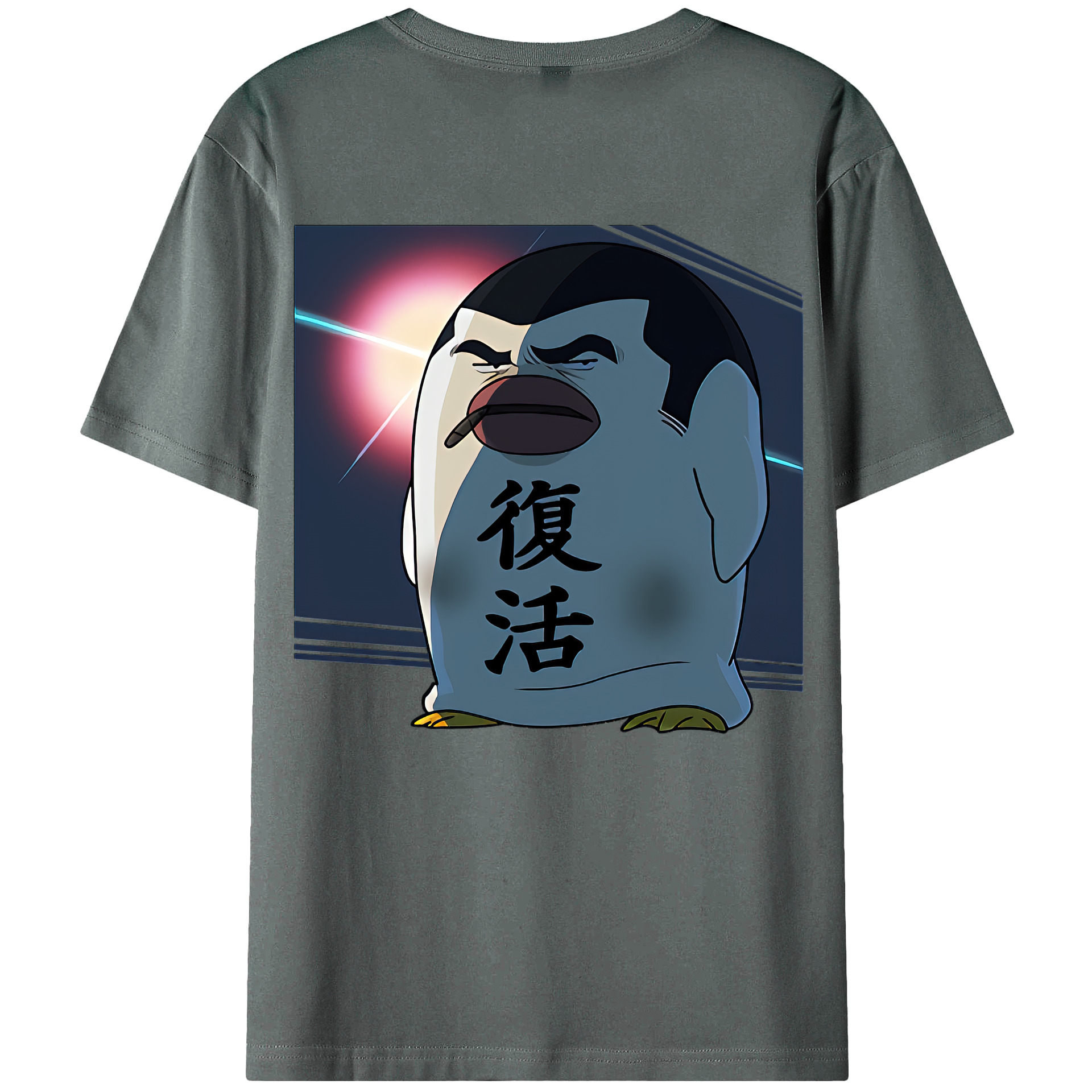 （画像用） ぎんたま 坂田銀時（さかたぎんとき） 神楽 志村新八（しむら しんぱち） GINTAMA Sakata Gintoki Kagura Shimura Shinpachi 綿100％半袖Tシャツ（背面プリント）